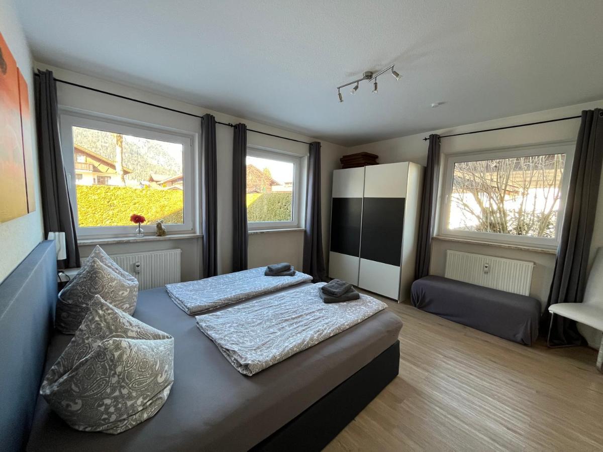 גרמיש-פרטנקירכן Maisonette Apartment Dhh Zugspitzblick Mit Eigenem Garten מראה חיצוני תמונה